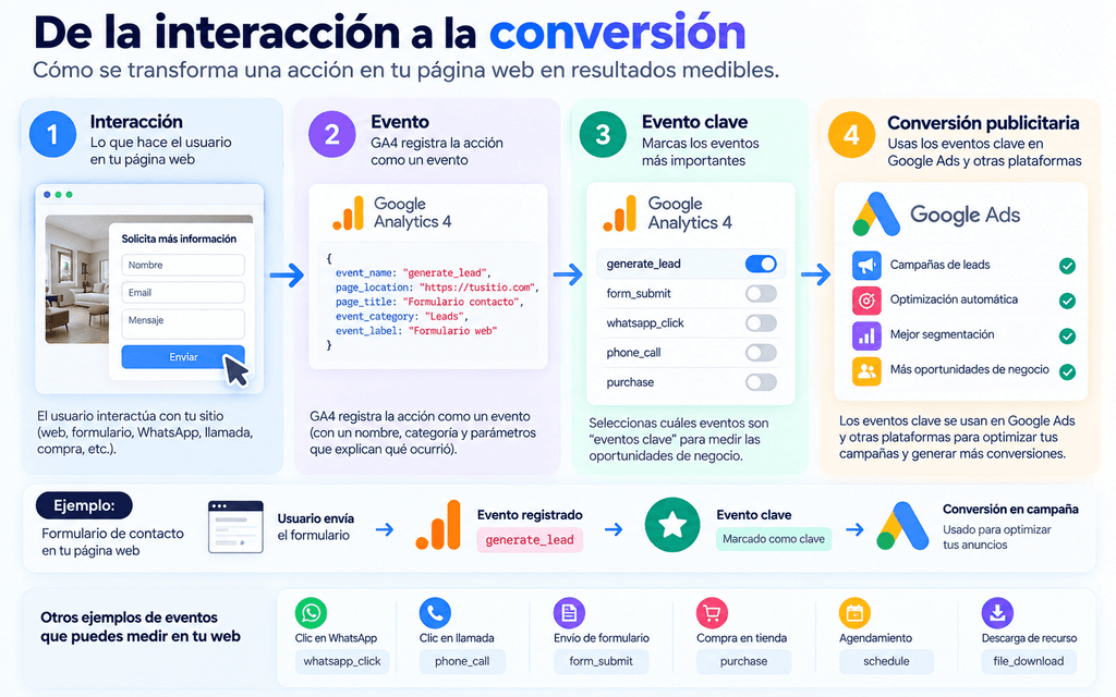 Google Analytics 4: 9 claves esenciales para medir conversiones en tu página web 2 Google Analytics 4